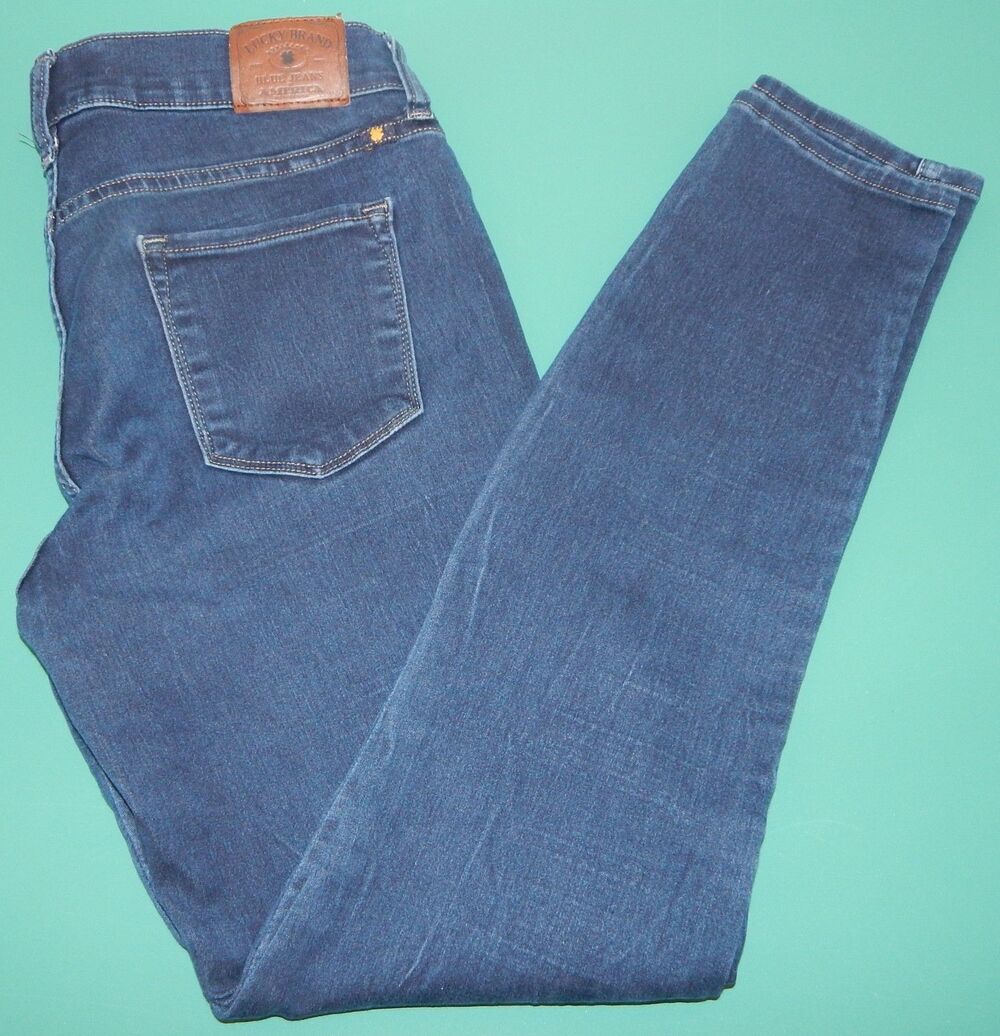Lucky Brand Women’s LOW Rise Skinny Fit Dark Wash Jeans Size 6/28 VG+/Excellent